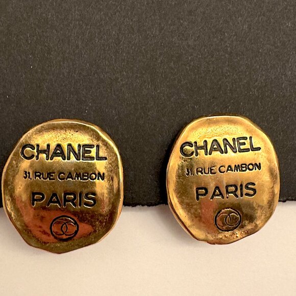 Chanel Rue Cambon Clip-On Earrings the real thing!!!! - Picture 3 of 8